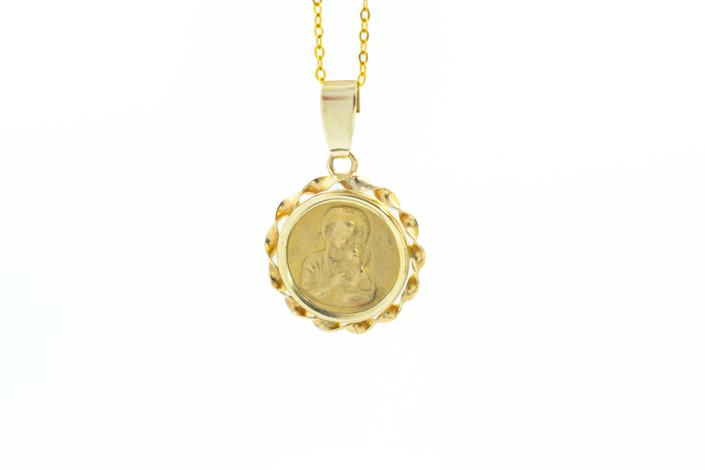 Χρυσό Κωνσταντινάτο Παναγία Κύκλος 14Κ