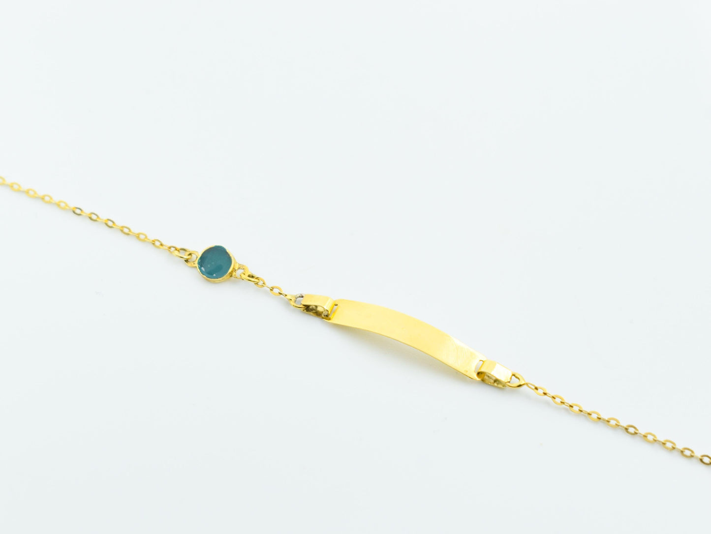 Χειροποίητη Ταυτότητα με Πράσινο Σμάλτο Κ14