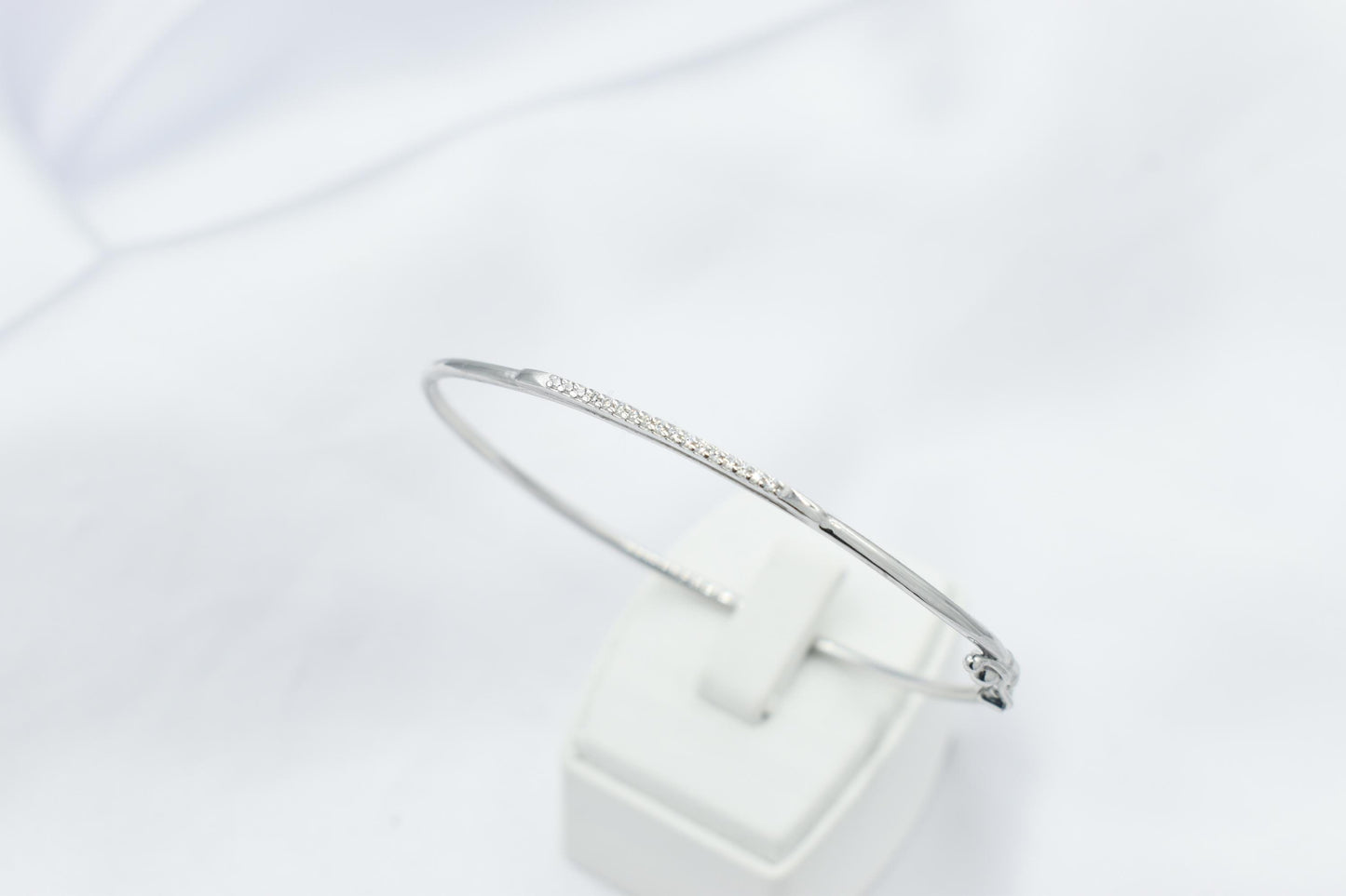 14K Gold White Gold Bar Bracelet,Gold Everyday Bracelet,Women Dainty Line Bracelet,Bridal & Engagement Bracelet Gift for Mom and Her