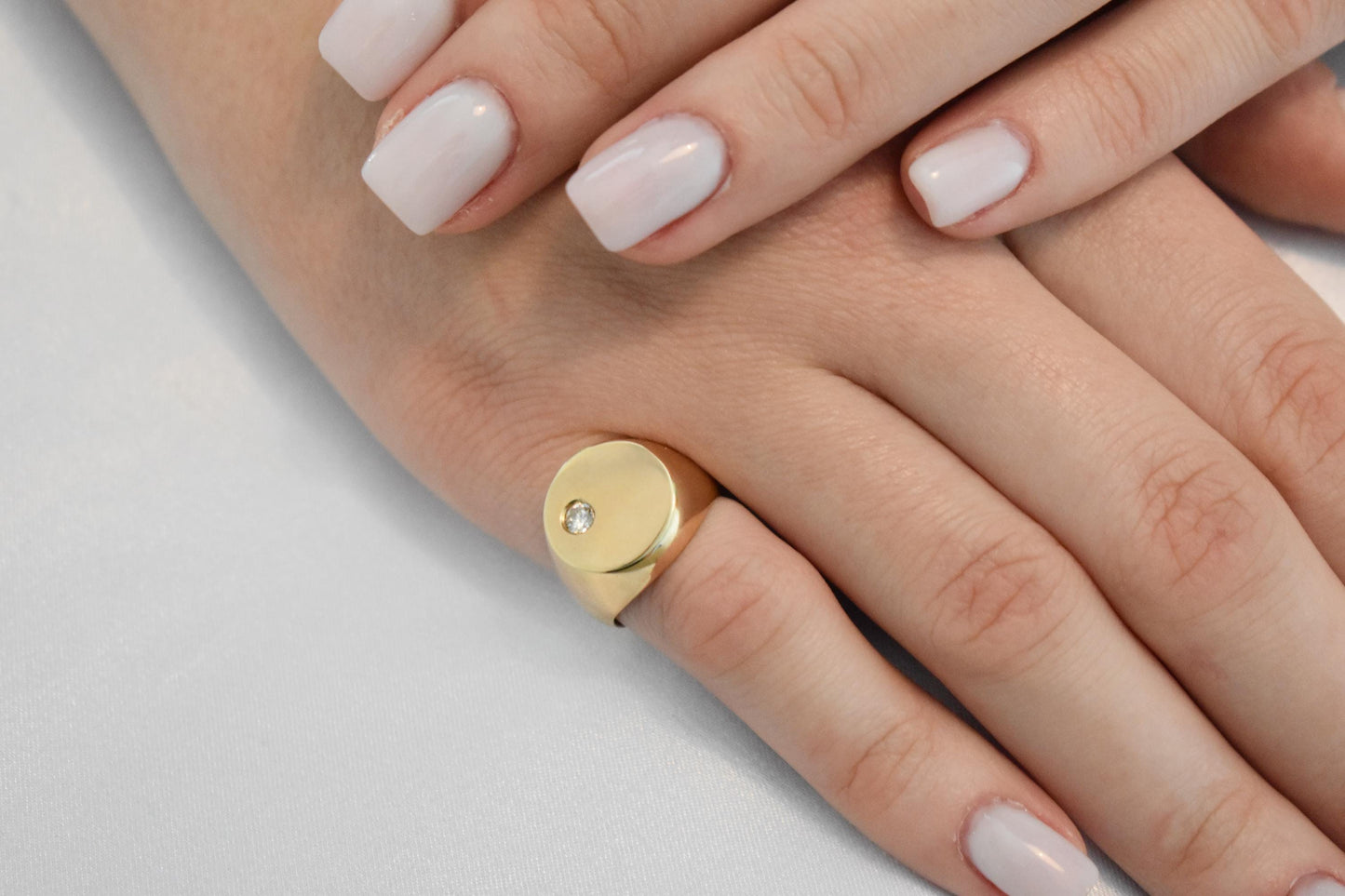 14K Solid Gold Ring,Engravable Flat Ring,Engagement Ring,Wedding Gold Ring,Statement Ring,Stackable Gold Ring,Gift for Her,14K Weeding Band