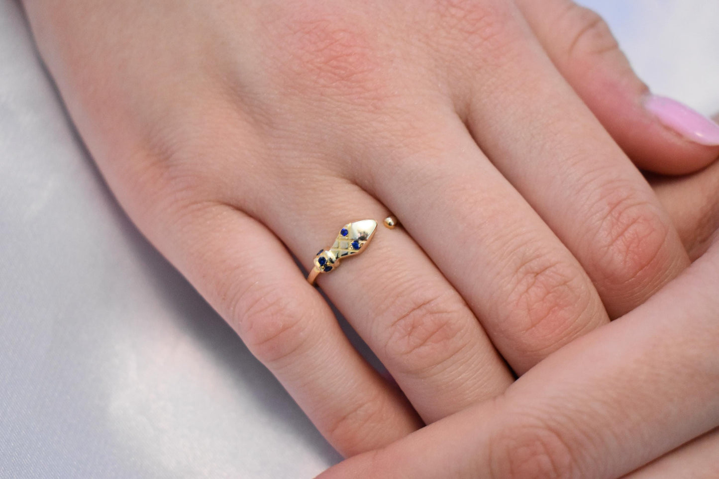 Snake Head 14K Solid Gold Ring,Gold Serpent Ring,Snake Head Ring,Stackable Jewellery Ring,Gold Band,14K Wedding Animal Ring,Minimalist Ring