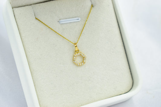 Μεταγιόν Εξάγωνο με Λευκά Ζιργκόν