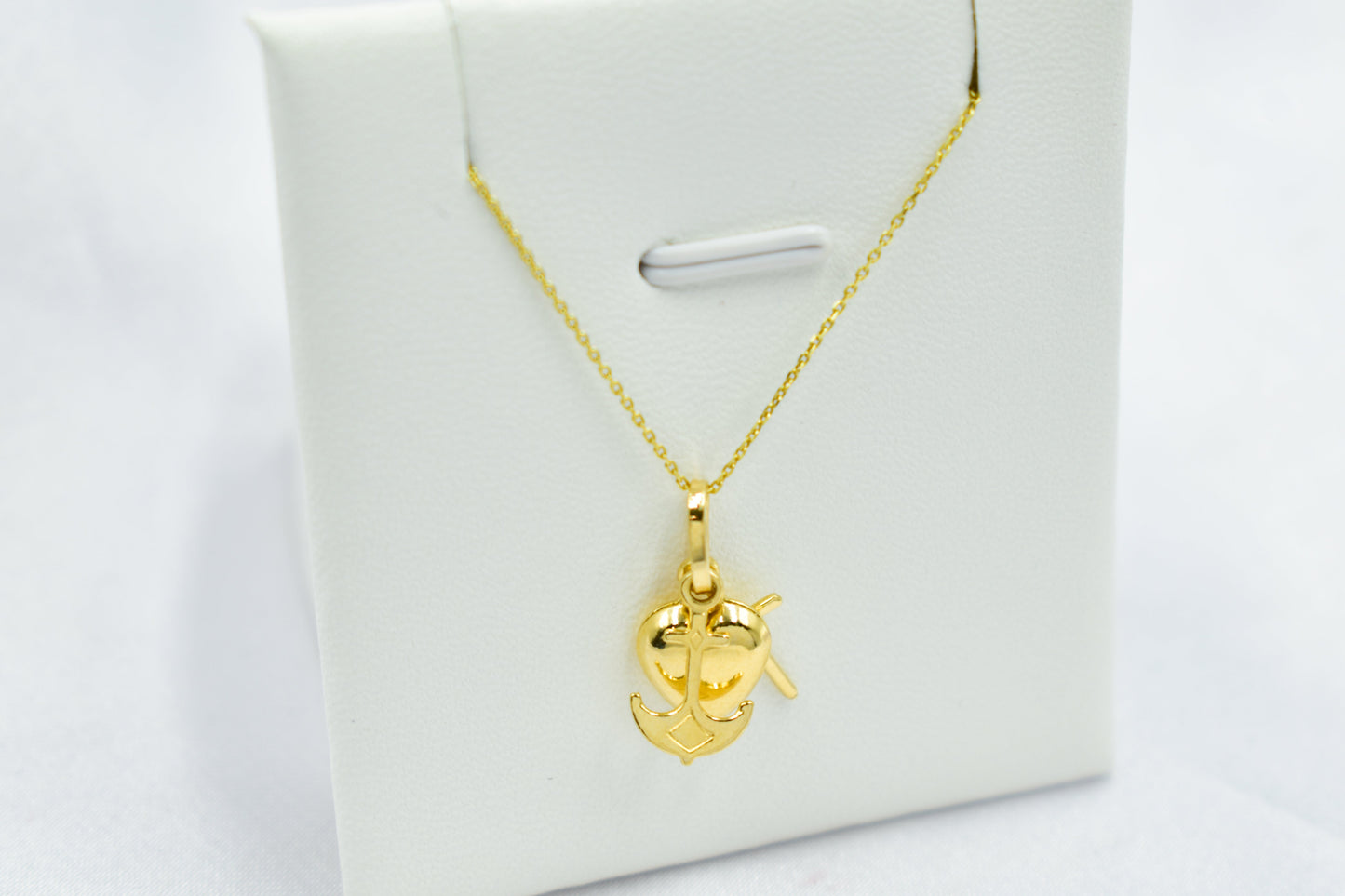 Κολιέ Κ14 Καρδιά, Άγκυρα & Σταυρός (Πίστη – Ελπίδα – Αγάπη)