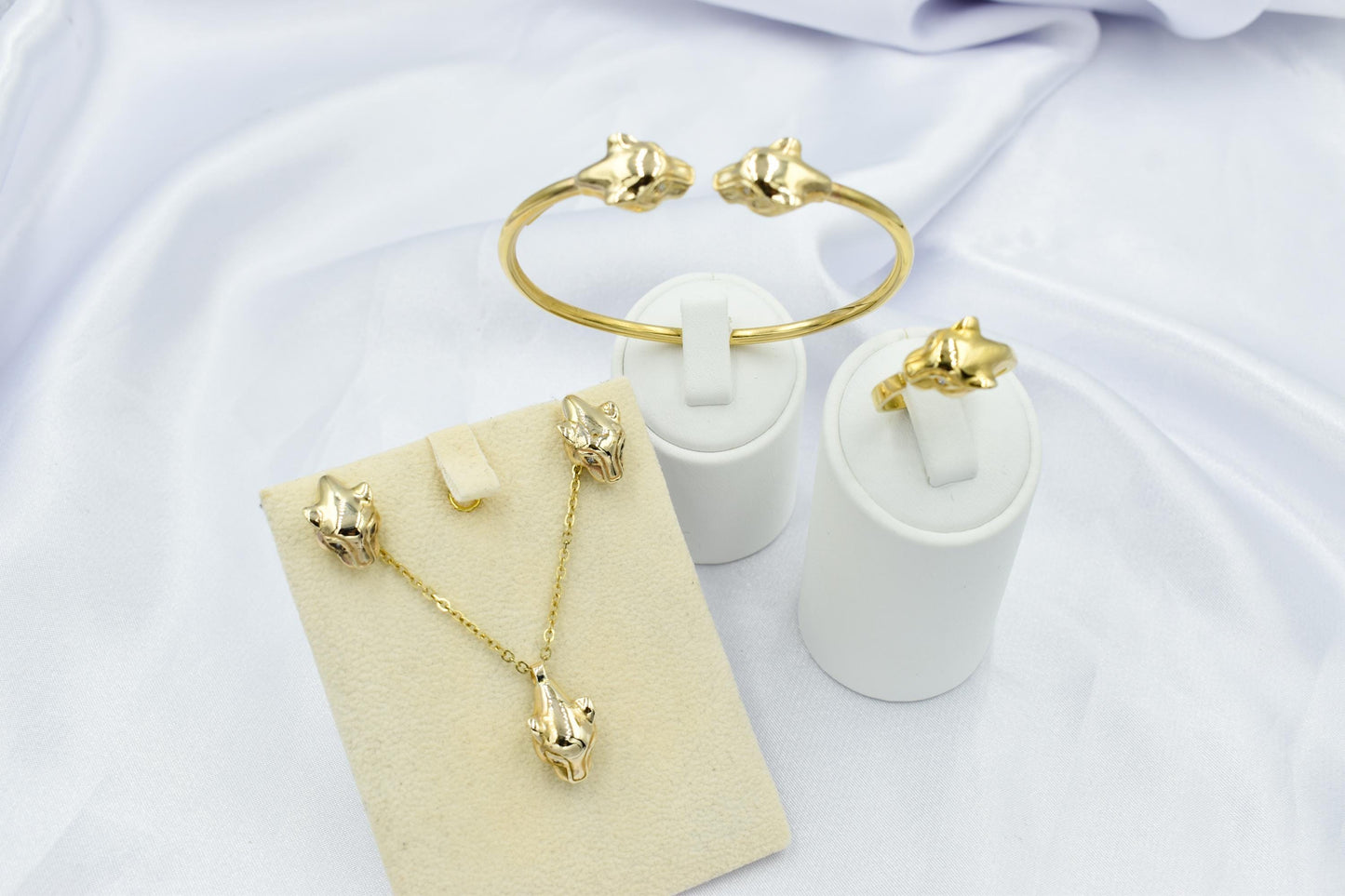 14K Gold Panther Bracelet with Diamonds, Solid Gold Cuff, Diamond Eye Bangle, Luxury Unisex Jewellery, Bold Gold Statement Gift,Gift for Her