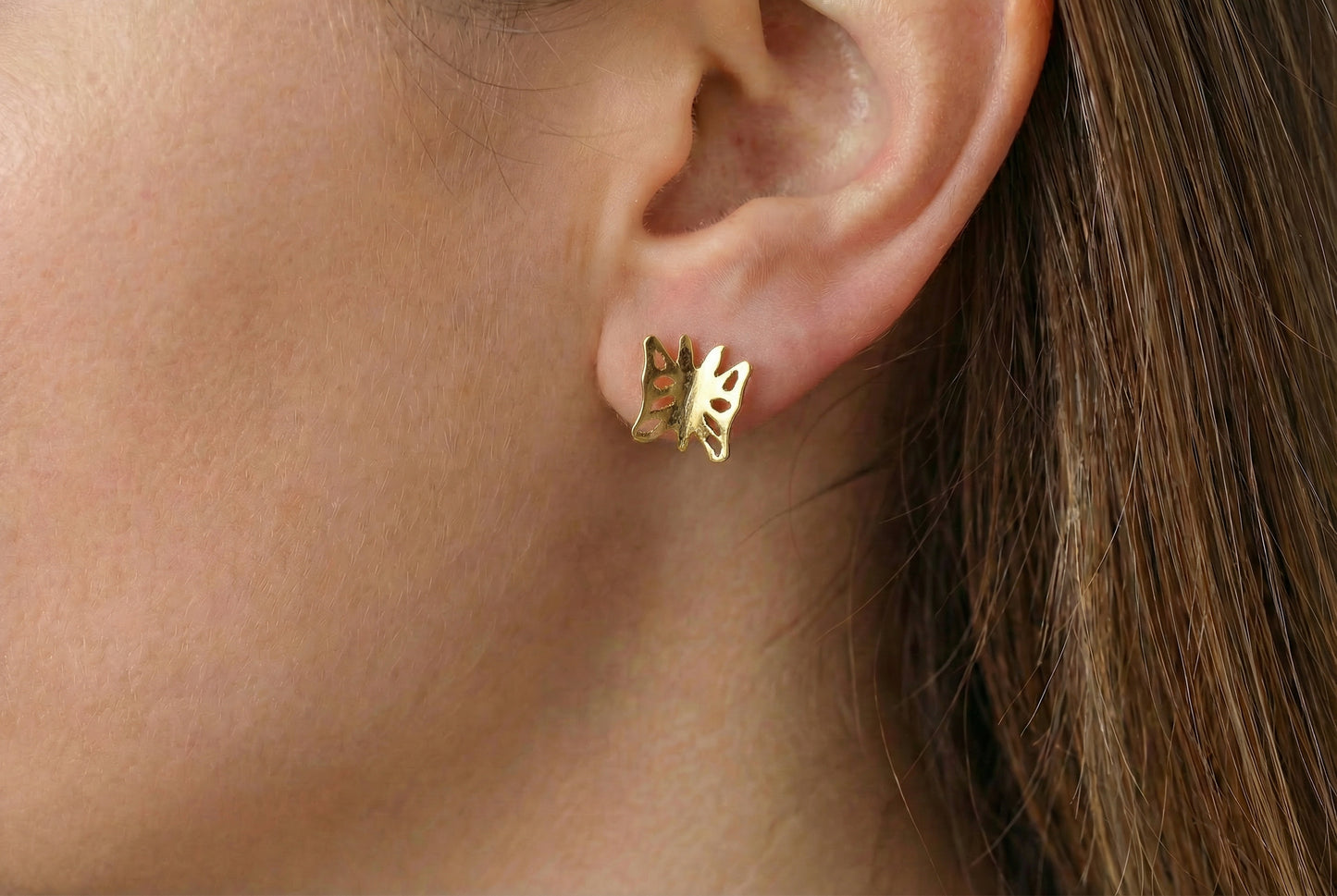 Σκουλαρίκια Πεταλούδα Κ14