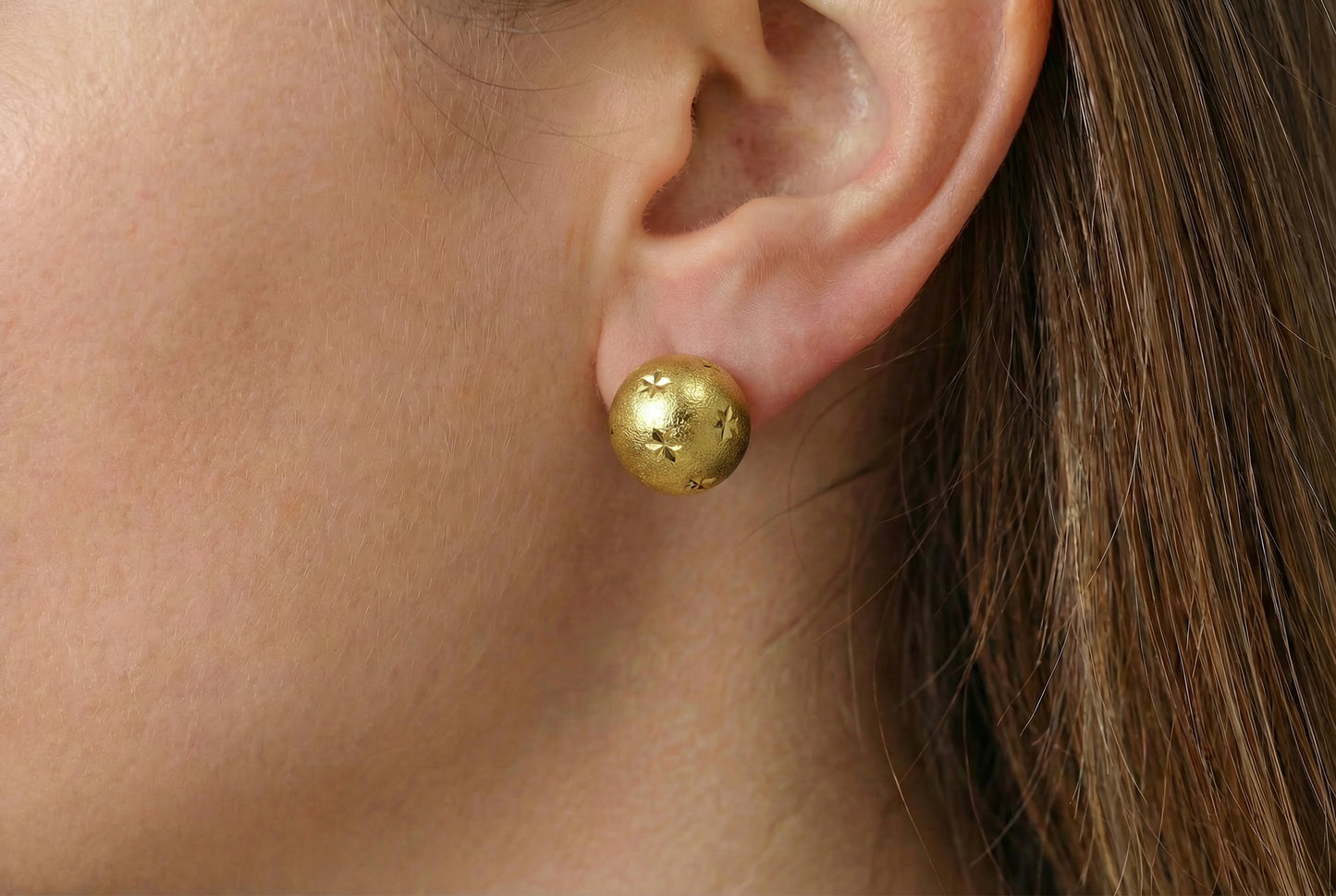 Σκουλαρίκια Μπίλια με Αστέρια Κ14