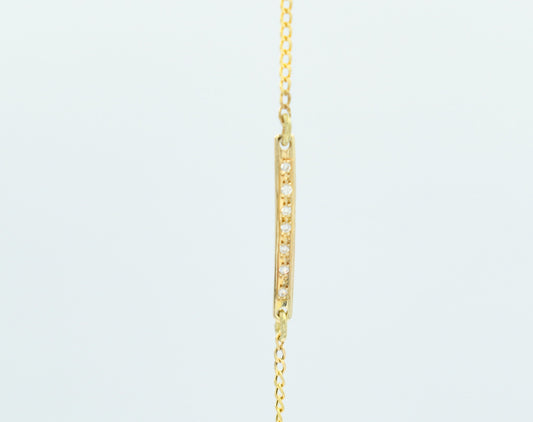 Χειροποίητο Βραχιόλι τύπου Ταυτότητα με Ζιργκόν Κ14