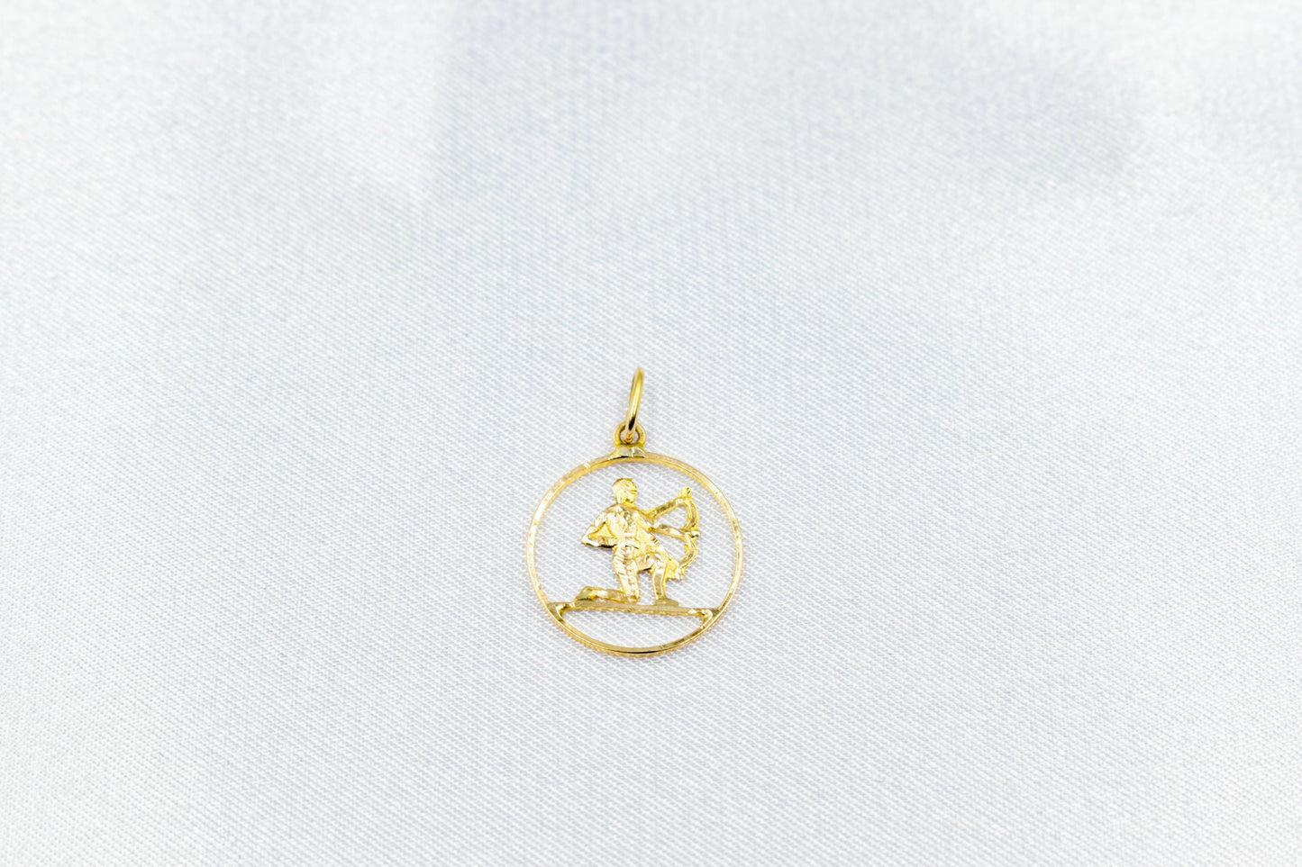 Χρυσό Μενταγιόν Τοξότης 14Κ Κύκλος