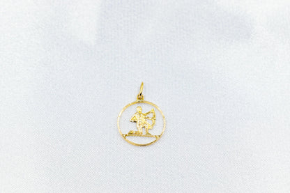 Χρυσό Μενταγιόν Τοξότης 14Κ Κύκλος