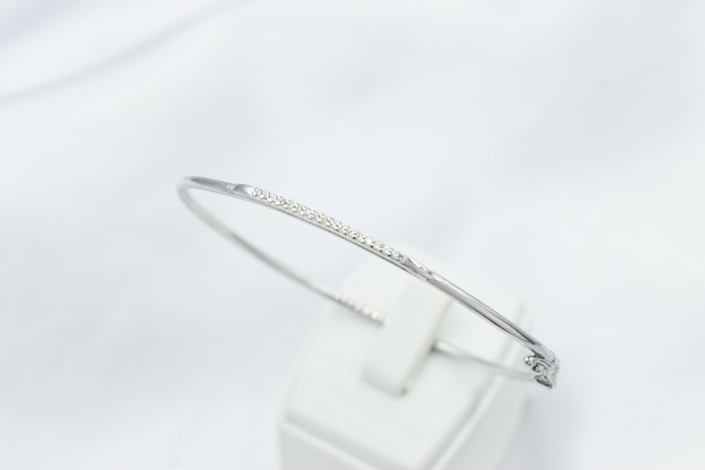 14K Gold White Gold Bar Bracelet,Gold Everyday Bracelet,Women Dainty Line Bracelet,Bridal & Engagement Bracelet Gift for Mom and Her