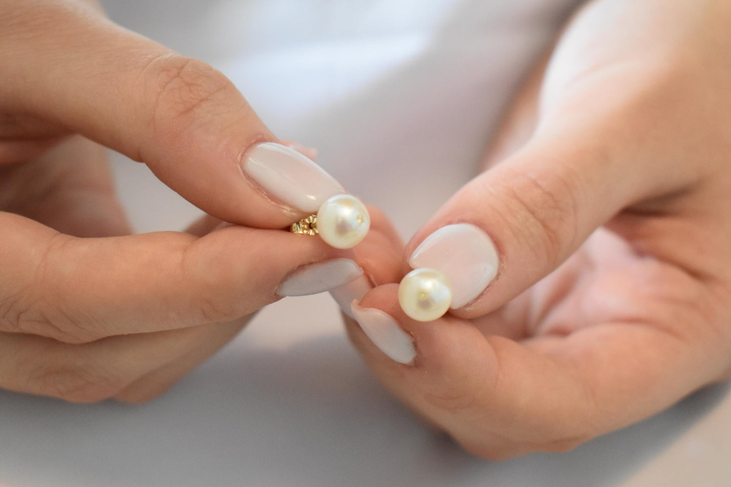 Σκουλαρίκια Φυσικό Μαργαριτάρι με Ζιργκόν Κ14