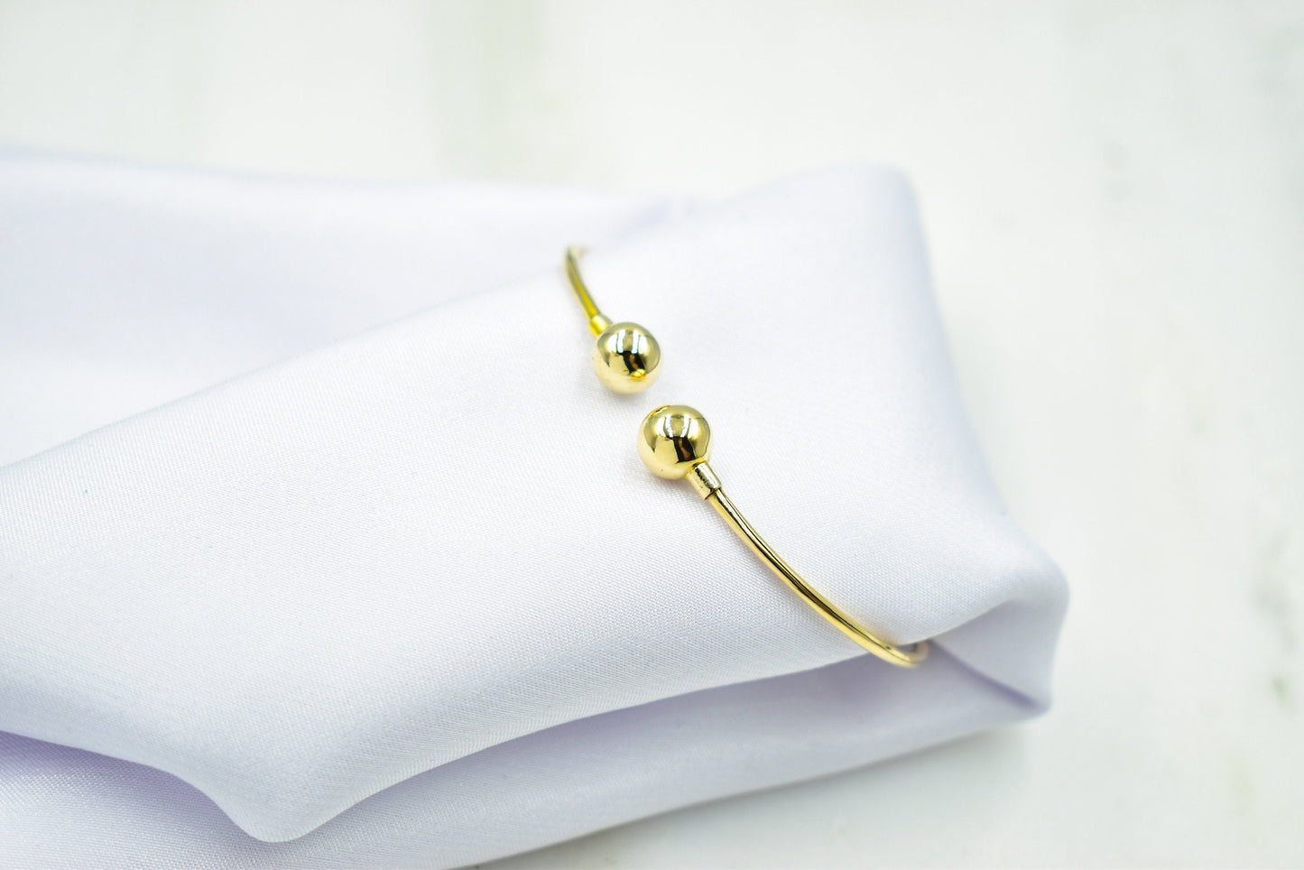 14k Gold Torque Bangle Bracelet,Gold Adjustable Ball Bracelet,14K Gold Ball Jewellery,Ball Bead Bracelet,Genuine Gold Bracelet,Gift for Her