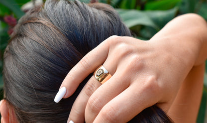 14K Solid Gold Ring,Dainty Gold Ring,Handcrafted Drop Gold Ring,Wedding - Engagement Ring,Rings for Proposal,Stackable Ring,Dome Ring