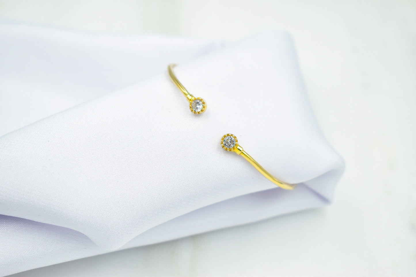 14K Gold Bezel Setting Zirconia Bracelet,Bezel Set,Cuff Bangle Bracelet,Tennis Gold Bracelet,Stackable Bracelet,Bangle Bracelet,Gift for Her