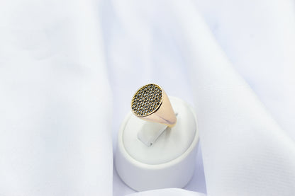 14K Real Solid Yellow Gold Women Round Engagement CZ Ring All Sizes,Perfect Gift for Her,Solid Gold Ring for Ladies,Exclusive Jewellery