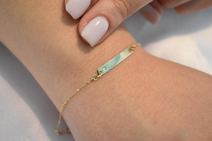 Χειροποίητη Ταυτότητα με Ζιργκόν Κ14