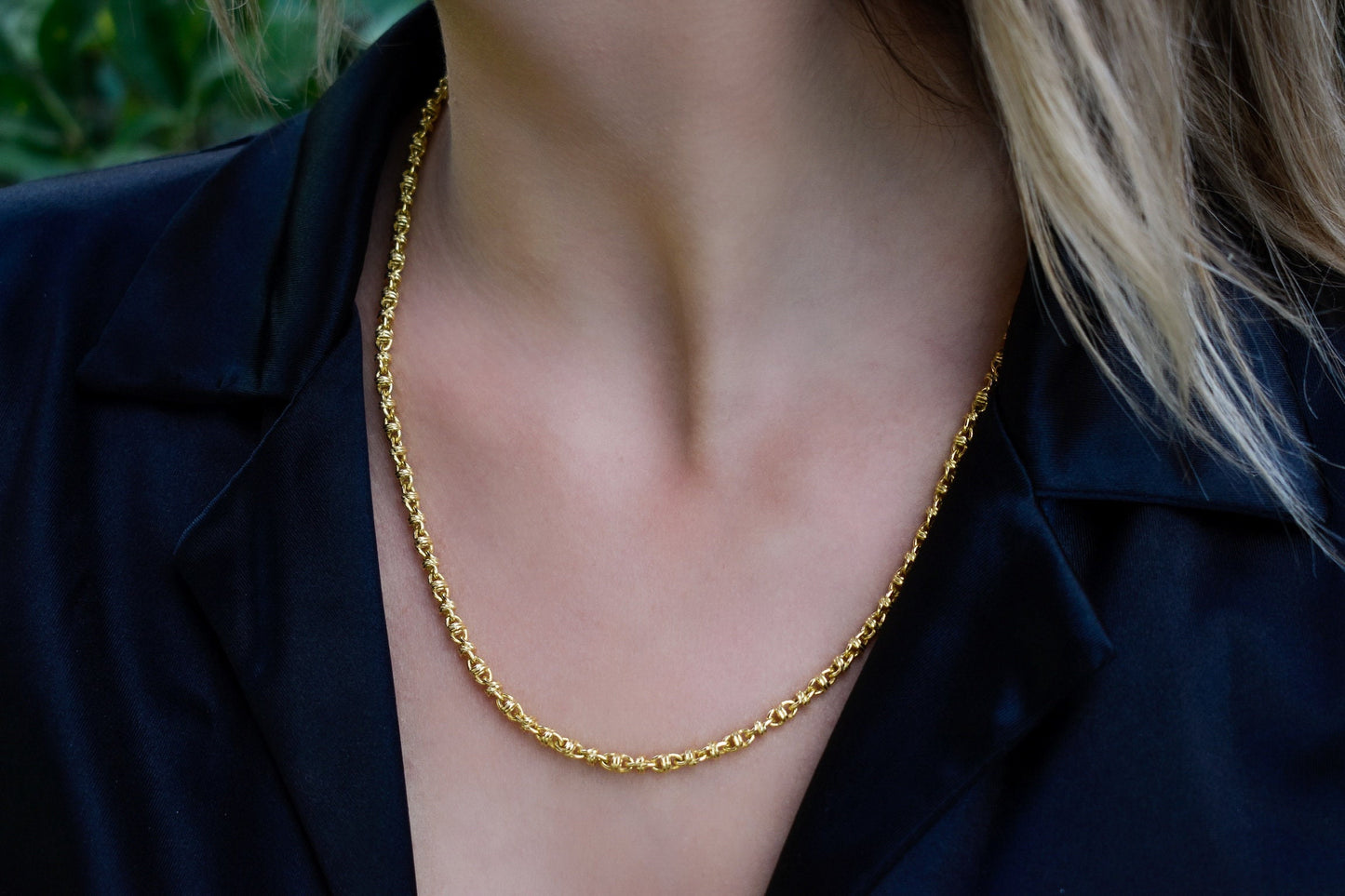 Gold Rope Chain Link Chain 14K,Dainty Thick Gold Chain,Chunky Necklace,Gold Necklace Choker,Man-Women Chain Necklace,Unisex Timeless Gift