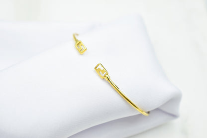 14K Gold Greca Bracelet,Exclusive Greca Gold Bangle,Ancient Greece Jewellery,Ancient Greek Inspired,Unique Gift for Her,Greek Collection