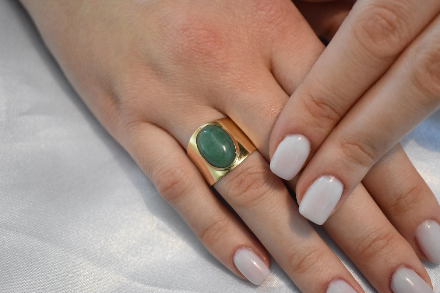 14K Solid Gold Aventurine Ring,Aventurine Ring,Engagement & Wedding Gold Ring,Statement Ring,Stackable Gold Ring,Forever Unique Gift for Her