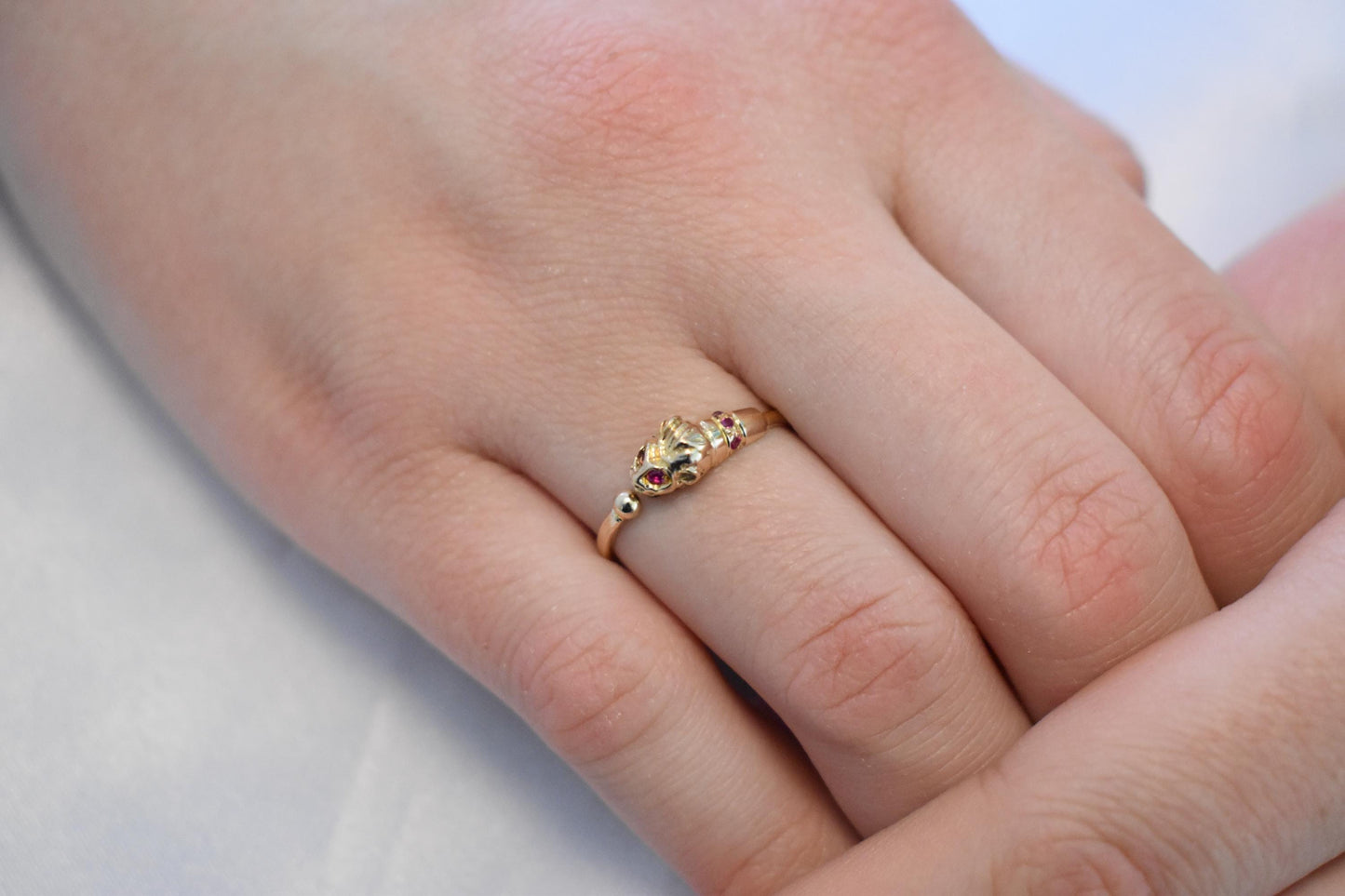 14K Solid Gold Lion Ring,Gold Animal Collection,Ancient Greek Inspired,Zodiac Ring,Gold Band,Stacking Ring,Symbol of Strength,Gift for Her