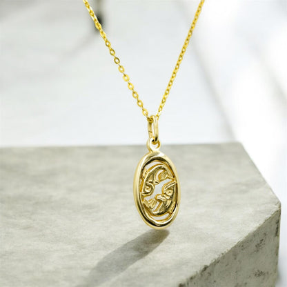 Χρυσό Μενταγιόν Ιχθύες 14Κ