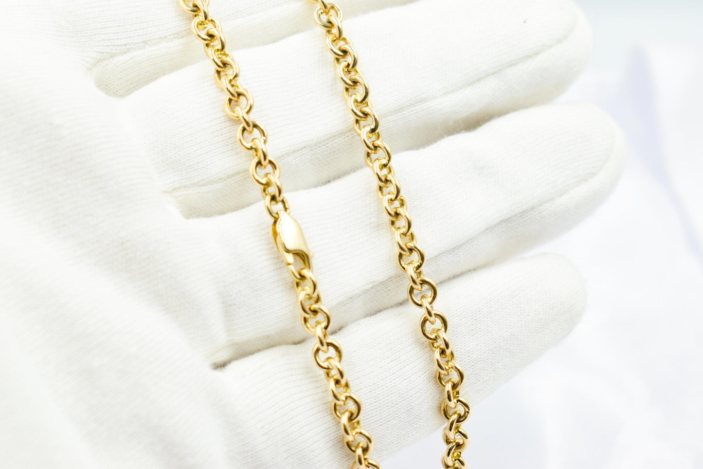 Gold Cable Chain Link Chain 14K,Dainty Thick Gold Chain,Chunky Necklace,Gold Necklace Choker,Man-Women Chain Necklace, Timeless Gift for Her