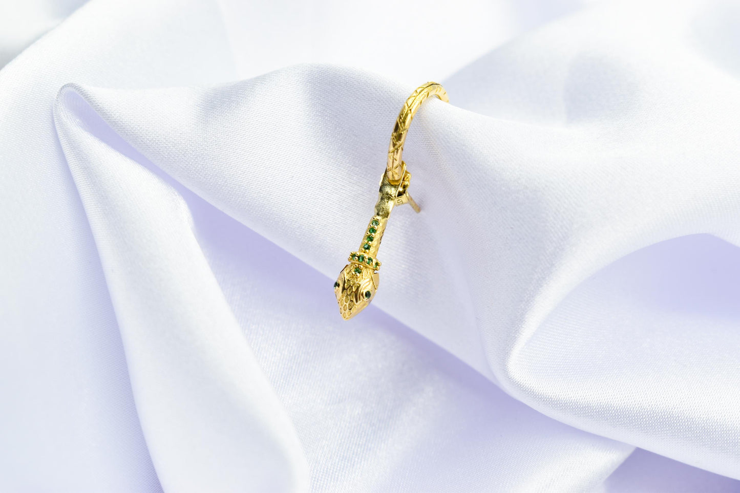 Διπλά Σκουλαρίκια Φίδι με Ζιργκόν Κ14