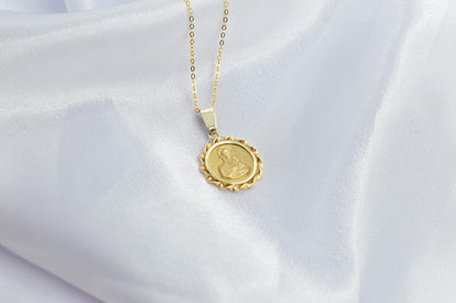 Χρυσό Κωνσταντινάτο Παναγία Κύκλος 14Κ