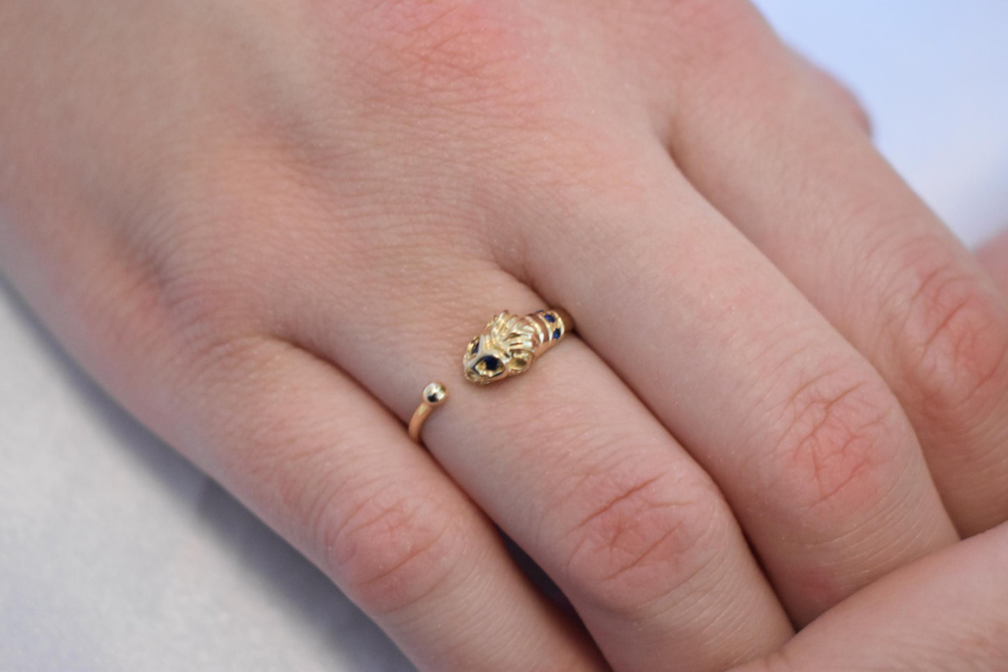 14K Solid Gold Lion Ring,Symbol of Strength,Zodiac Ring,Gold Animal Collection,Gold Band,Women Stacking Ring,Minimalist Ring,Gift for Her