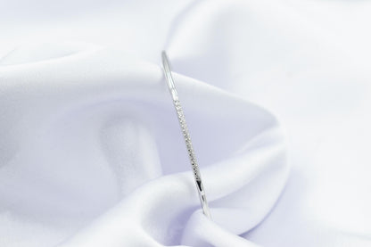 14K Gold White Gold Bar Bracelet,Gold Everyday Bracelet,Women Dainty Line Bracelet,Bridal & Engagement Bracelet Gift for Mom and Her