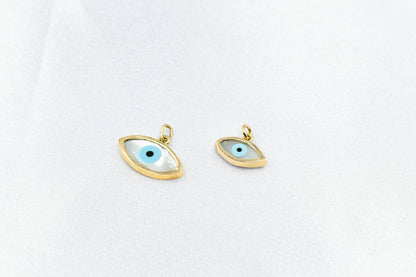 Κολιέ Μάτι με Φίλντισι 14Κ
