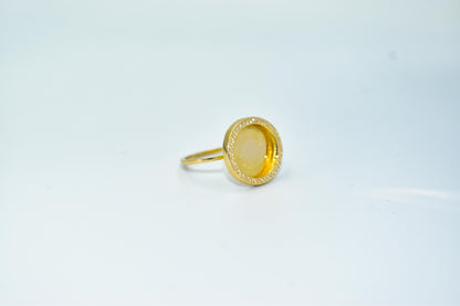 14K Solid Ring,Gold Forged Ring,14K Modern Ring,Vibrant Gold Ring,14K Elegant Ring,Fashion Jewelry,Versatile Style,Unique Ring for Her