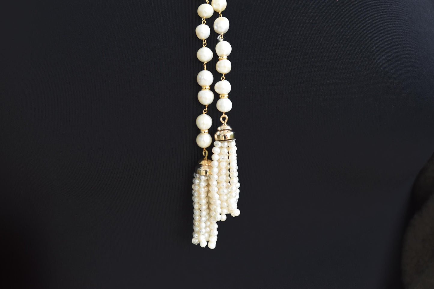 Χειροποίητο Μαργαριταρένιο Κολιέ με Διαμάντια & Ζαφείρι Κ14