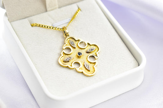 Βυζαντινός Σταυρός με Ζαφείρι Κ14