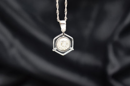 Λευκόχρυσο Φυλαχτό Παναγία Κ14