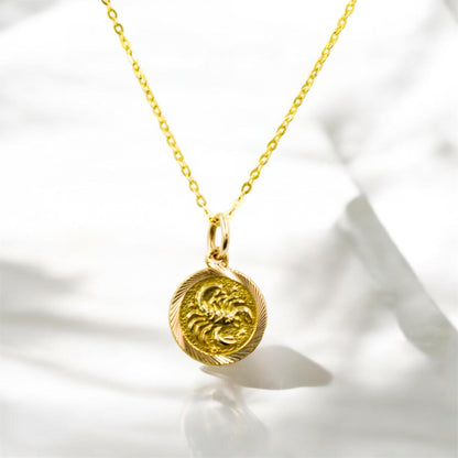 Χρυσό Μενταγιόν Σκορπιός 14Κ