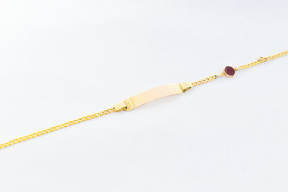 Χειροποίητη Ταυτότητα με Κόκκινο Σμάλτο Κ14