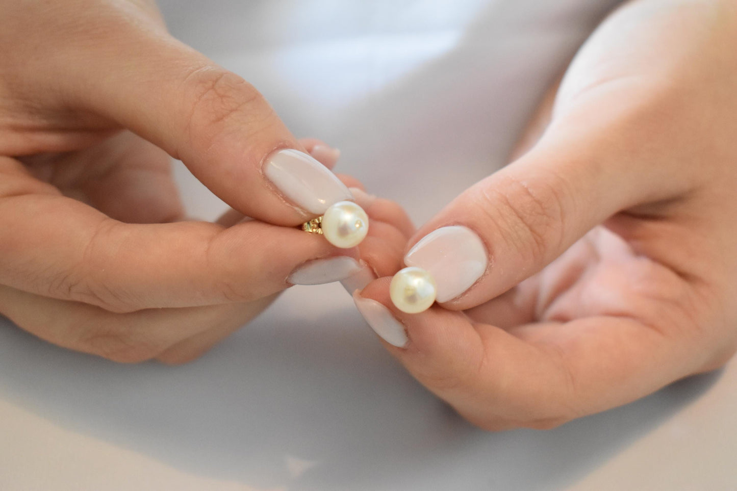 Σκουλαρίκια Φυσικό Μαργαριτάρι με Ζιργκόν Κ14