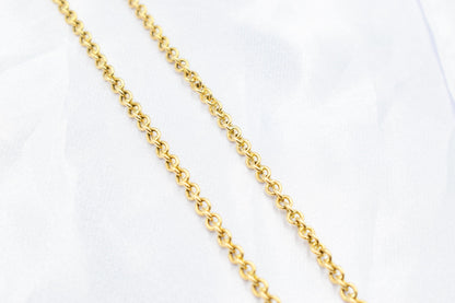 Gold Cable Chain Link Chain 14K,Dainty Thick Gold Chain,Chunky Necklace,Gold Necklace Choker,Man-Women Chain Necklace, Timeless Gift for Her