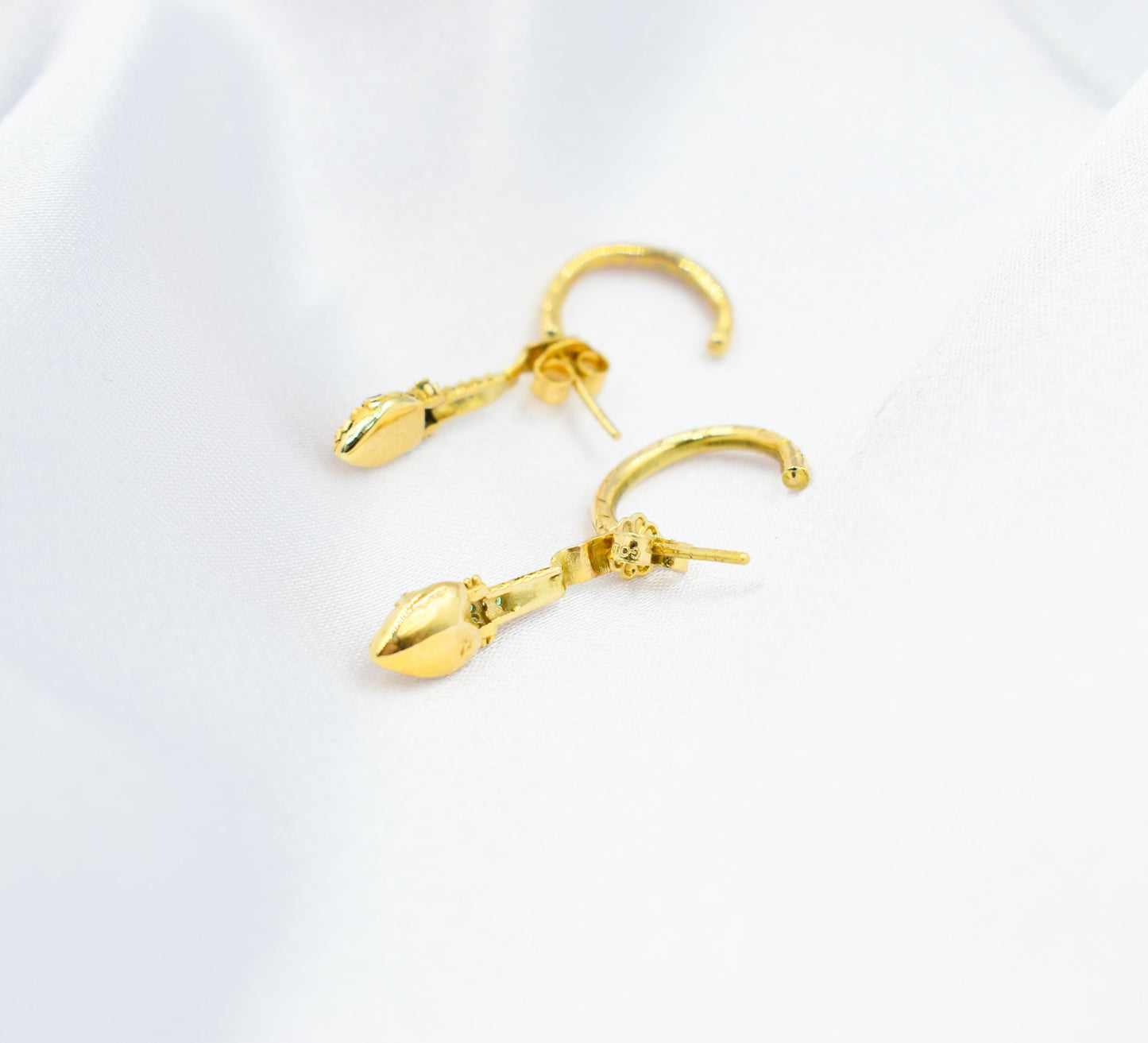 Διπλά Σκουλαρίκια Φίδι με Ζιργκόν Κ14