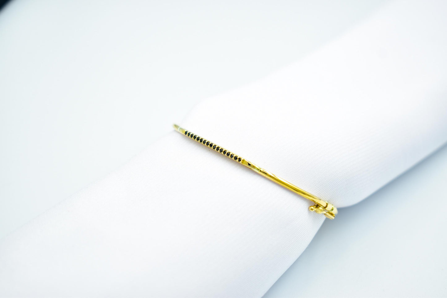 14K Solid Gold Pave Bar Bracelet,Everyday Bracelet Women,Ladies Dainty Line Bracelet,Stacking Bracelet Gift for Her,Minimal Exclusive Style