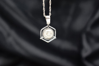 Λευκόχρυσο Φυλαχτό Παναγία Κ14