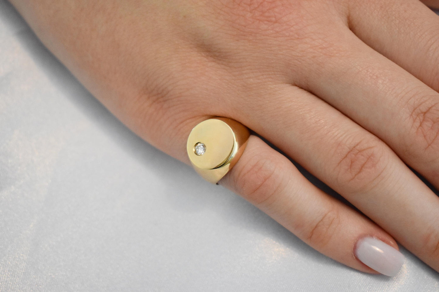 14K Solid Gold Ring,Engravable Flat Ring,Engagement Ring,Wedding Gold Ring,Statement Ring,Stackable Gold Ring,Gift for Her,14K Weeding Band