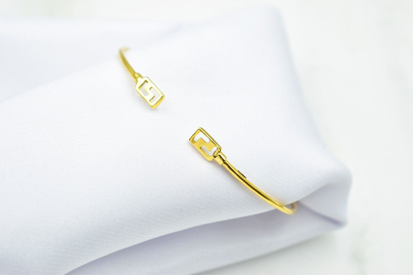 14K Gold Greca Bracelet,Exclusive Greca Gold Bangle,Ancient Greece Jewellery,Ancient Greek Inspired,Unique Gift for Her,Greek Collection