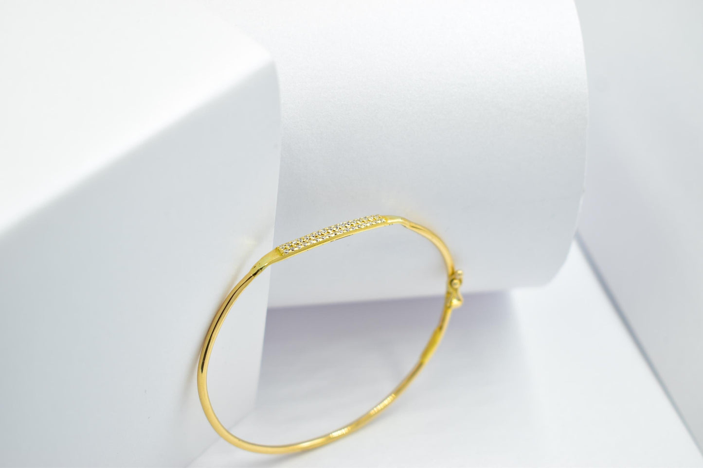 14K Gold Cuff Bracelet with CZ or Diamonds, Dainty Pave Bangle, Minimalist Gold Bracelet, Adjustable Gift for Her, Stacking Jewelry