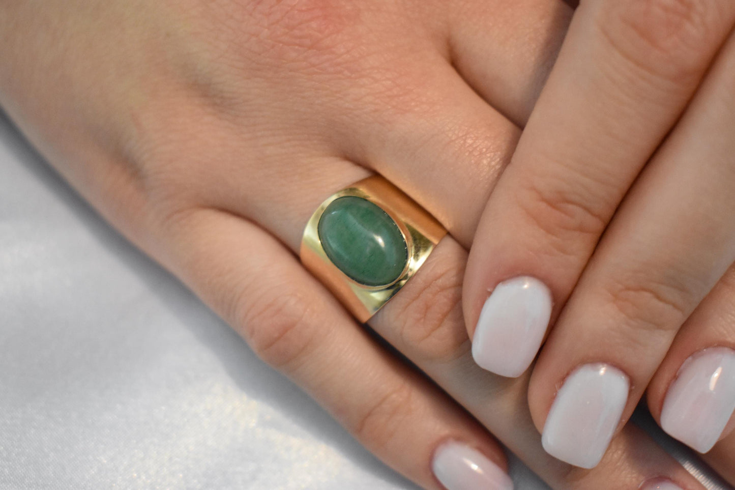 14K Solid Gold Aventurine Ring,Aventurine Ring,Engagement & Wedding Gold Ring,Statement Ring,Stackable Gold Ring,Forever Unique Gift for Her