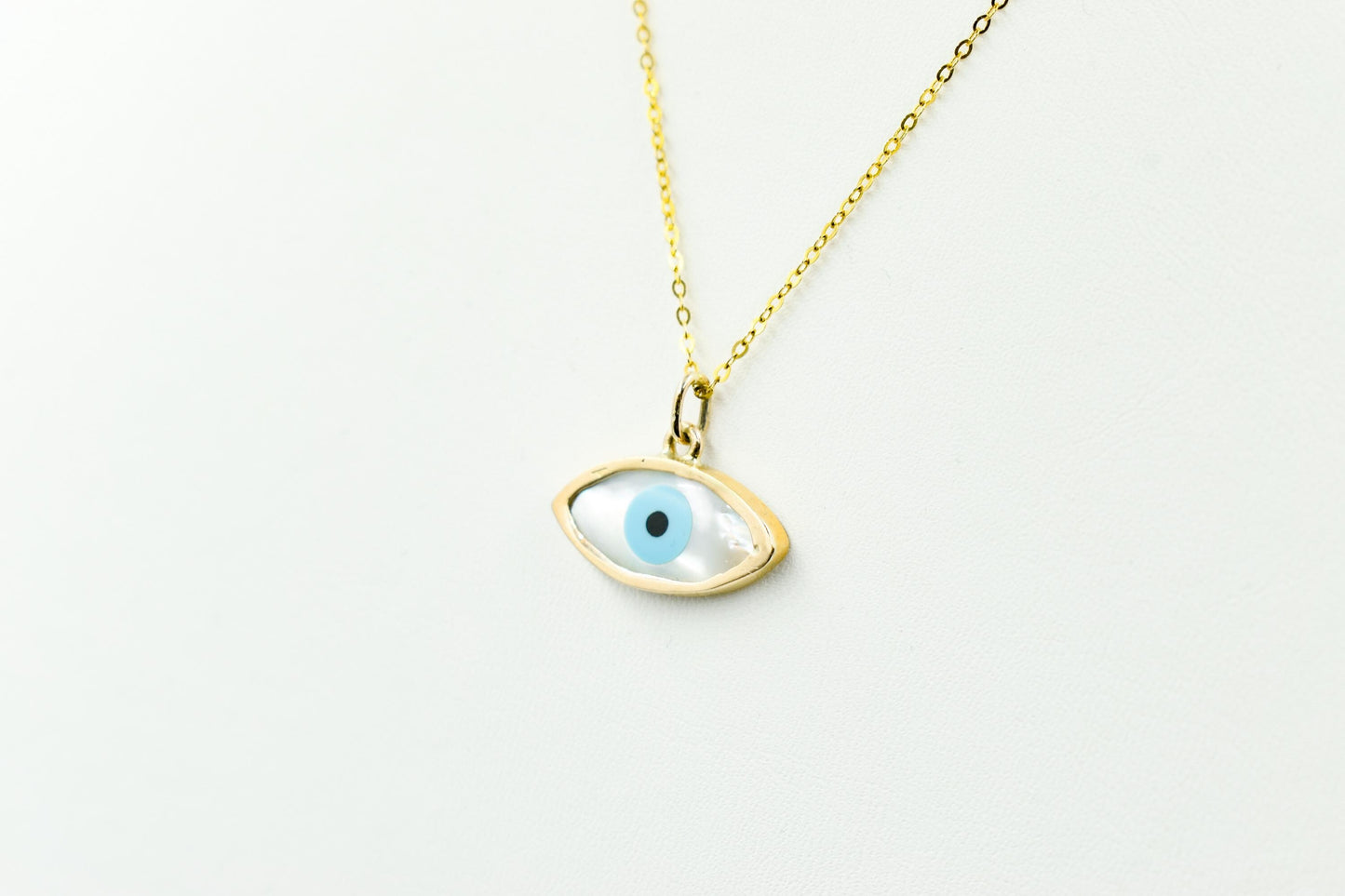 Κολιέ Μάτι με Φίλντισι 14Κ