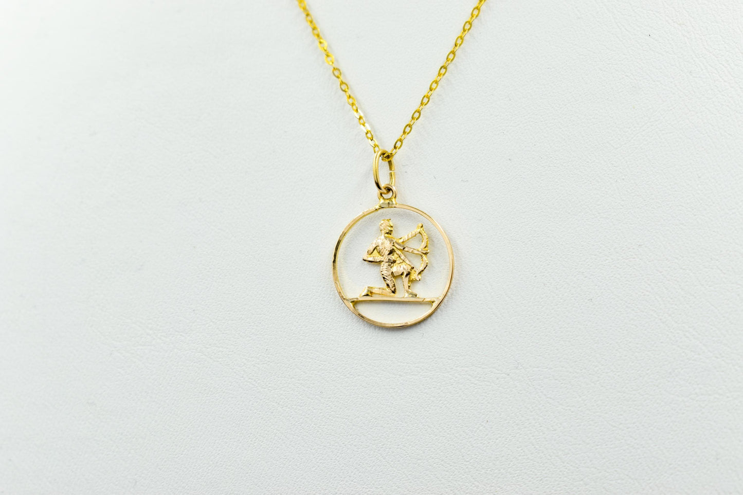 Χρυσό Μενταγιόν Τοξότης 14Κ Κύκλος