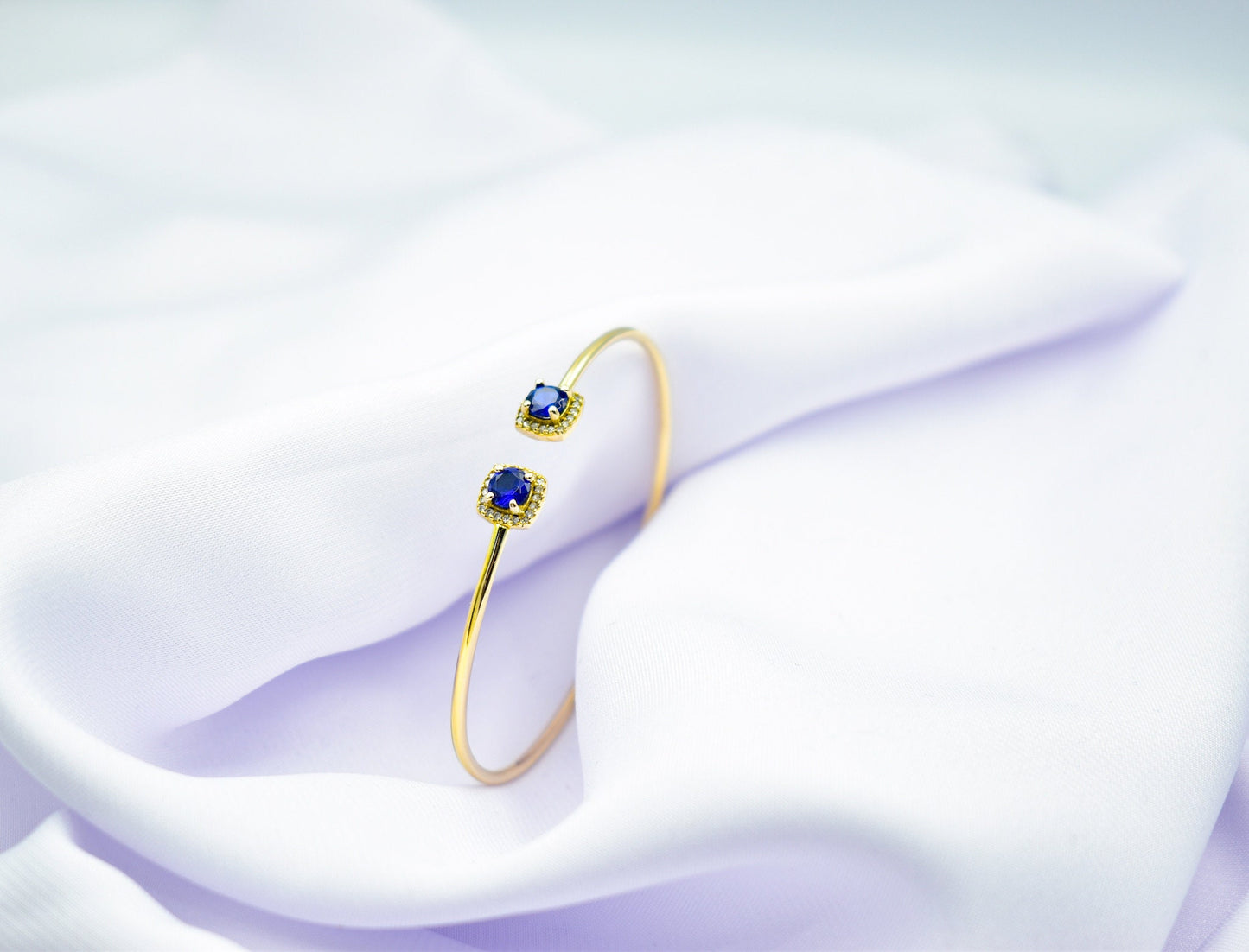 14K Gold Bangle Bracelet,Princess Inspired Bracelet,Wedding & Engagement Bracelet,Dainty Zircon Bracelet,Vintage Bracelet,Gifts For Her