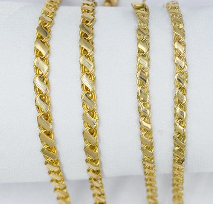 14K Gold Chain Necklace,Solid Gold Curb Chain,Cuban Choker Chain,Gold Miami Cuban Link Chain,Curb Cuban Necklace,Unisex Gift for Him & Her